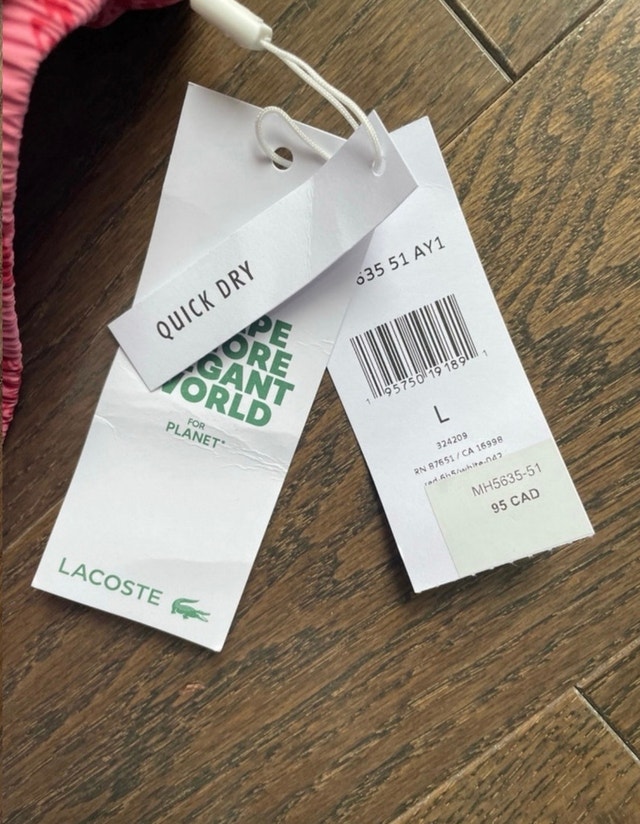 Men Lacoste Swim Trunk, size L - photo 3