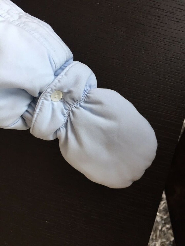 Baby Pramsuit with mitts and booties, 6-12 mths. 74cm - photo 2