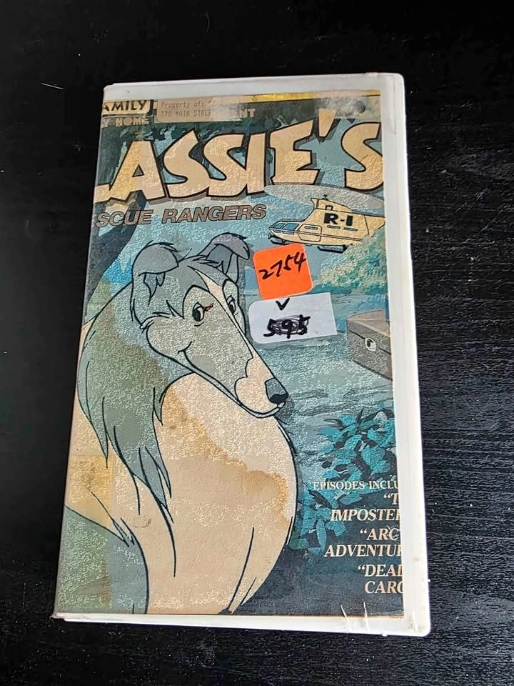 Rare Lassie's Rescue Rangers Cartoon VHS Video
