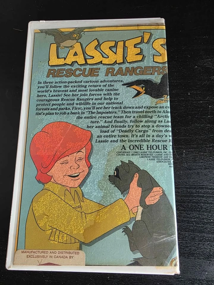Rare Lassie's Rescue Rangers Cartoon VHS Video - photo 2