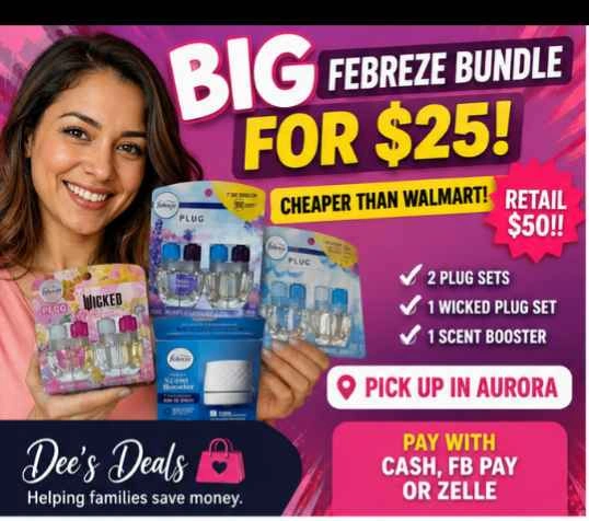 Febreze Plug Ins bundle with 6 refills for only $25! Half off Re - photo 2