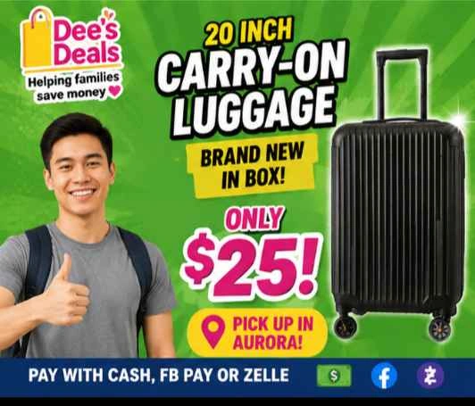 20inch Black Carryon Luggage $25 - photo 5