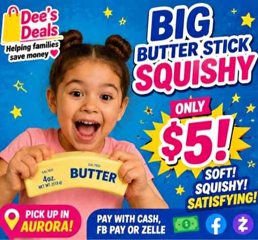 Big Butter Squishy $5 each