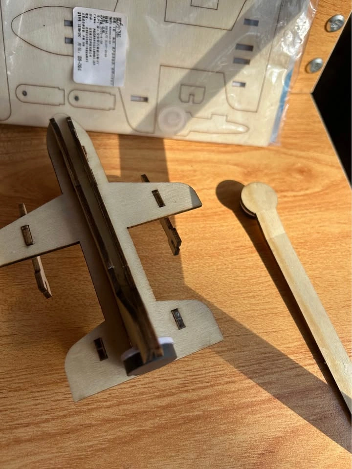 STEM DIY 3D Wooden Airplane and Car Model Kit - photo 2