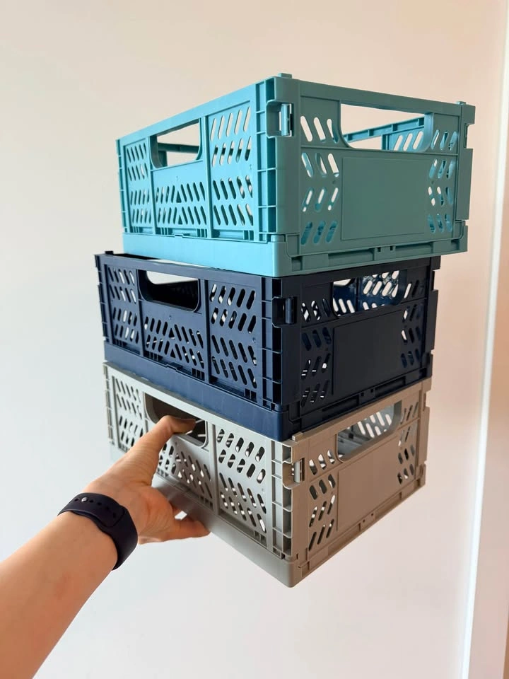 Moving out) 3 Foldable Storage Crates - photo 2