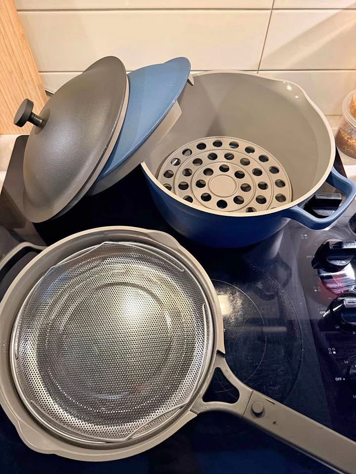Our Place Always Pan (Grey) & Perfect Pot (Blue) Set