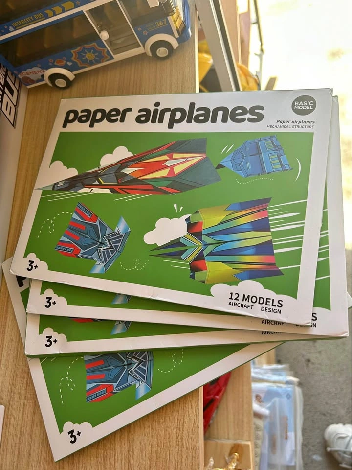 Origami Paper Airplane Kit - Colorful Paper