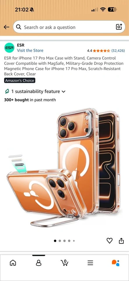 ESR Brand new iPhone 17 pro max case with stand - photo 3