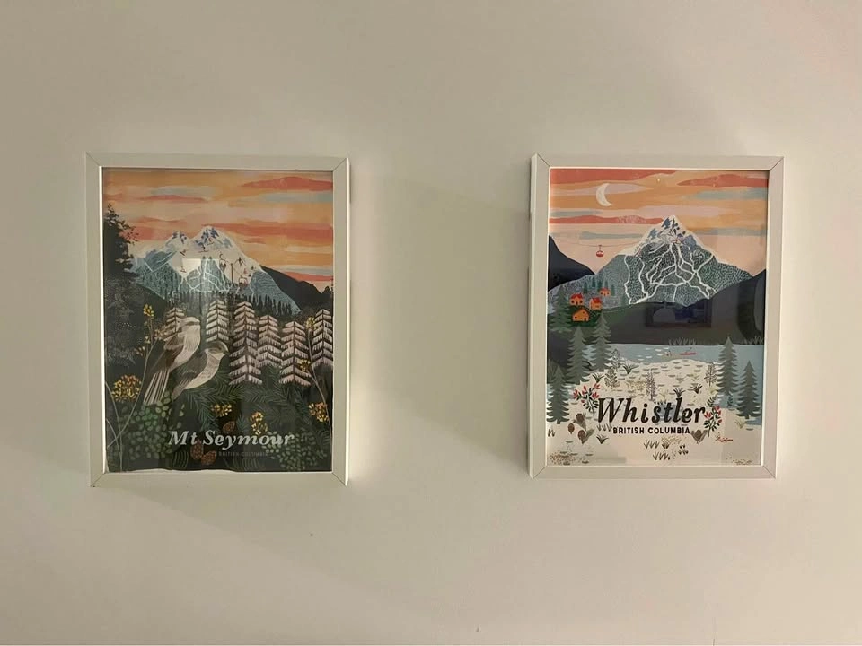 Mt Seymour and Whistler British Columbia Framed Art Prints
