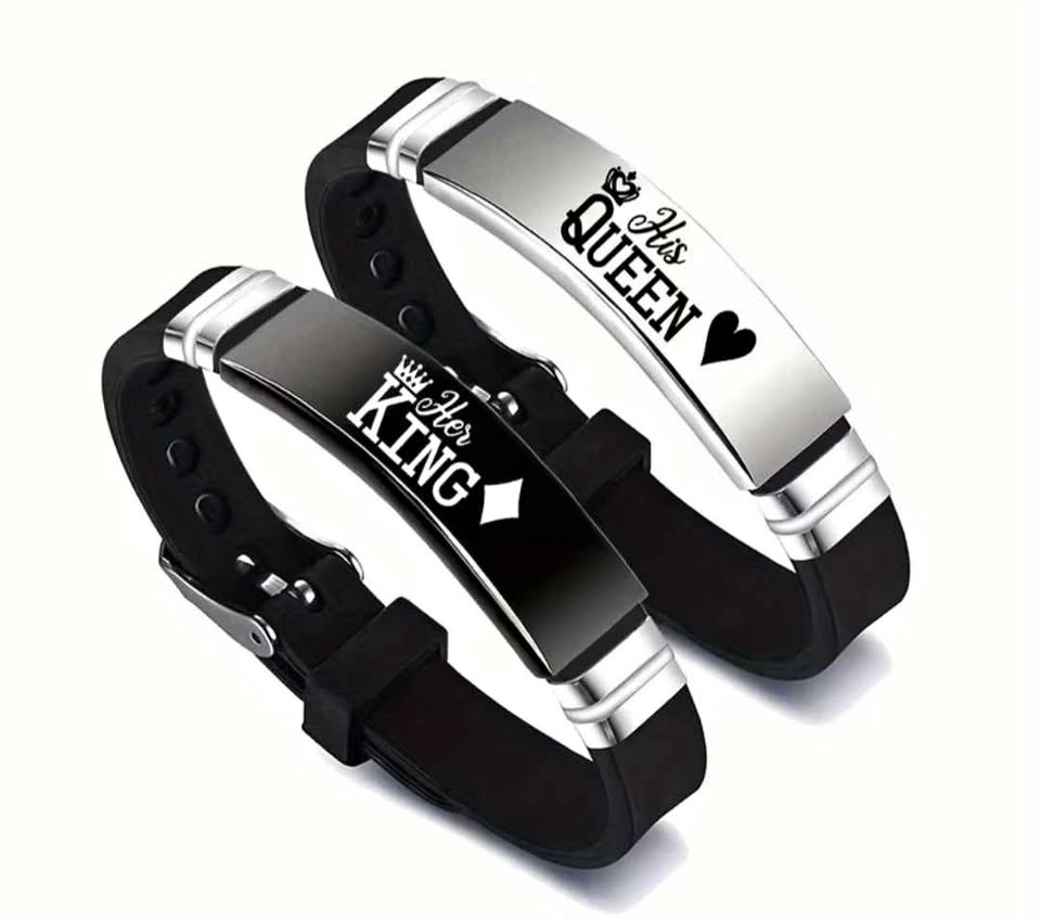 Classic, romantic, elegant Style King Queen New Couple Crown Adj