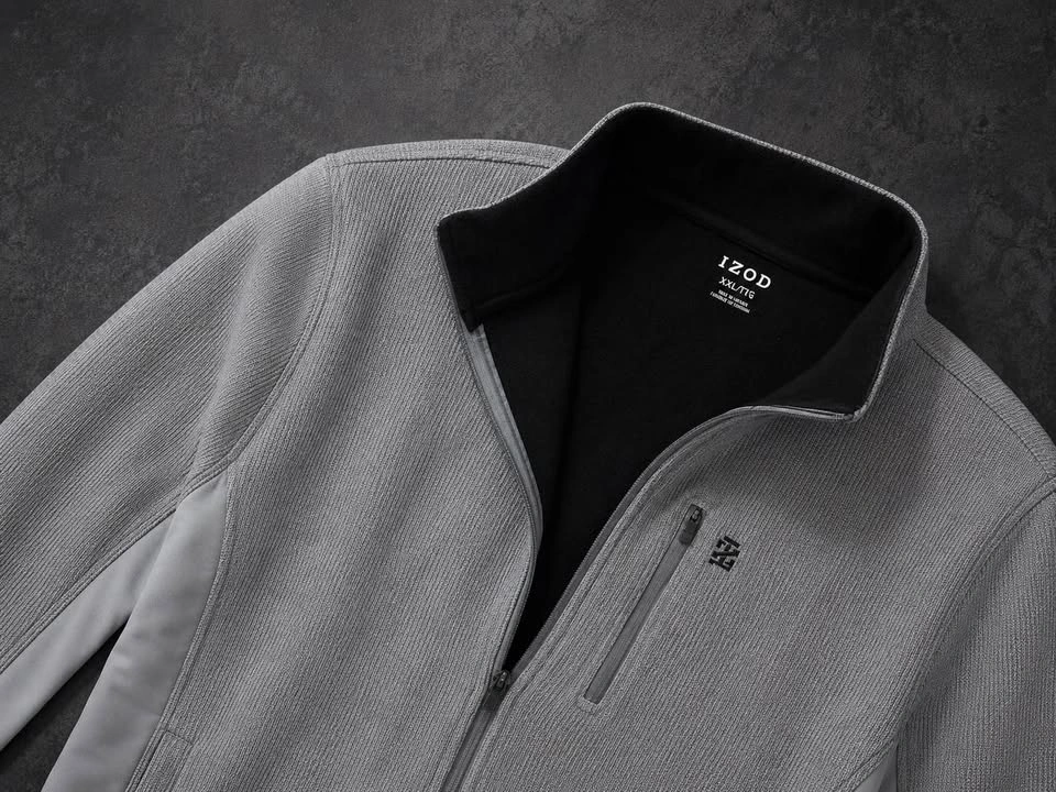 IZOD Gray Full-Zip Jacket XXL - photo 2
