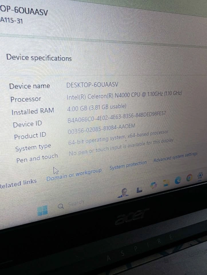 Acer Laptop - Needs Battery Replacement - photo 3