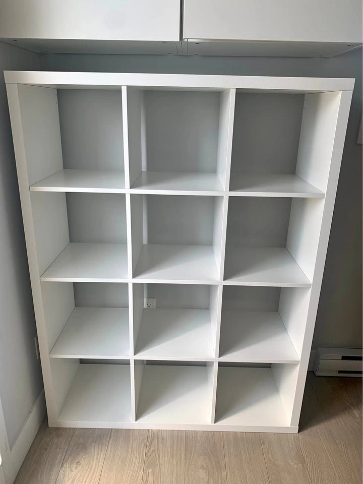 White IKEA KALLAX Shelf Unit
