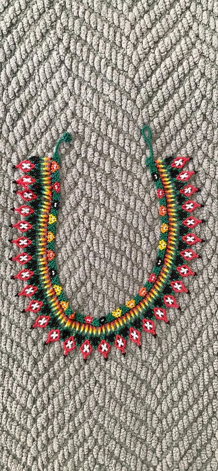 Hand-woven Beaded Collar a Necklace