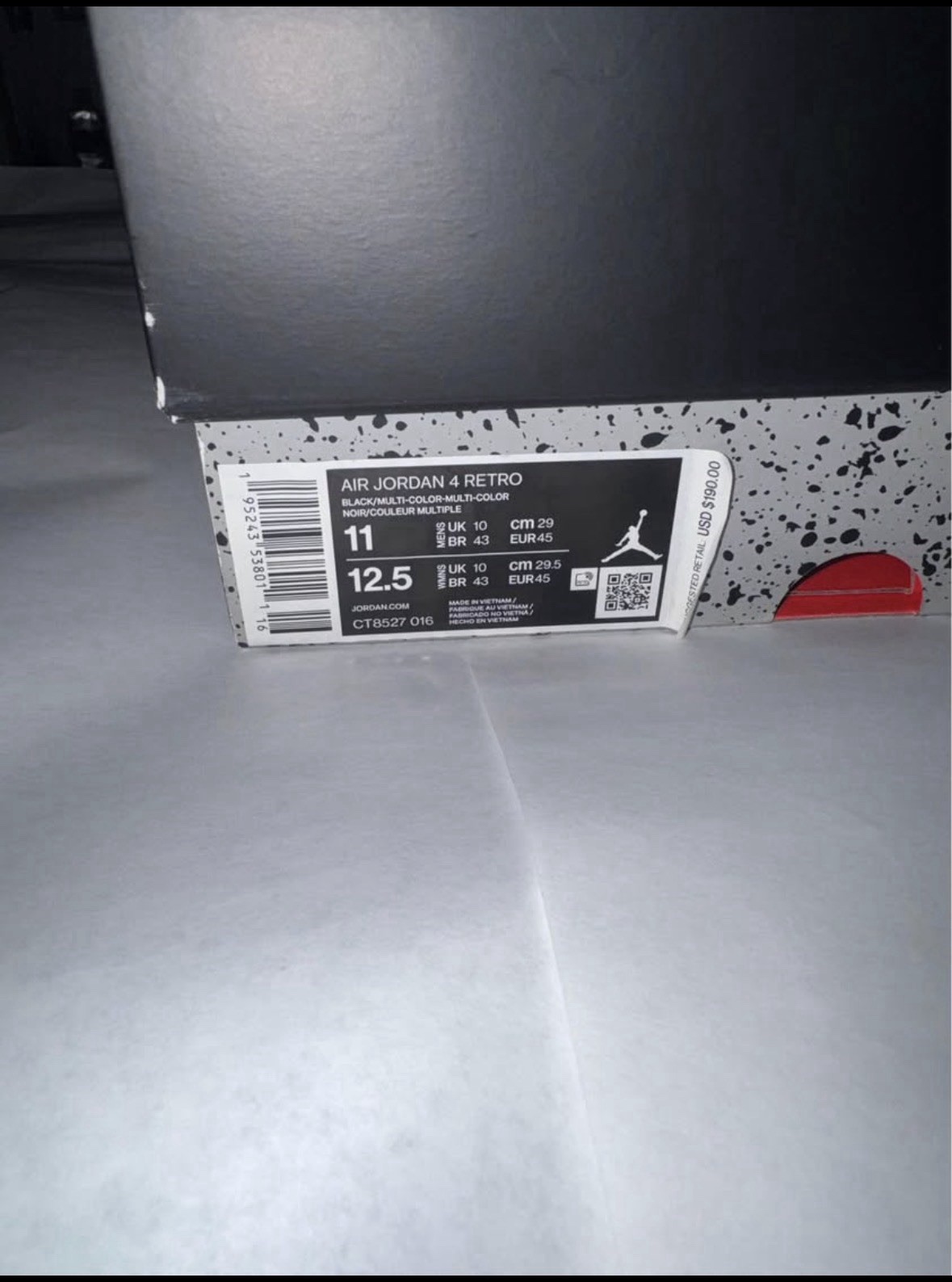 Size 11 - Jordan 4 Retro Red Thunder - photo 5