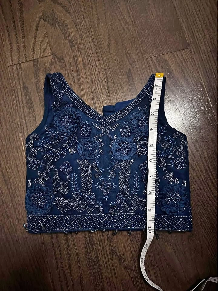 Mother and daughter blue lehenga