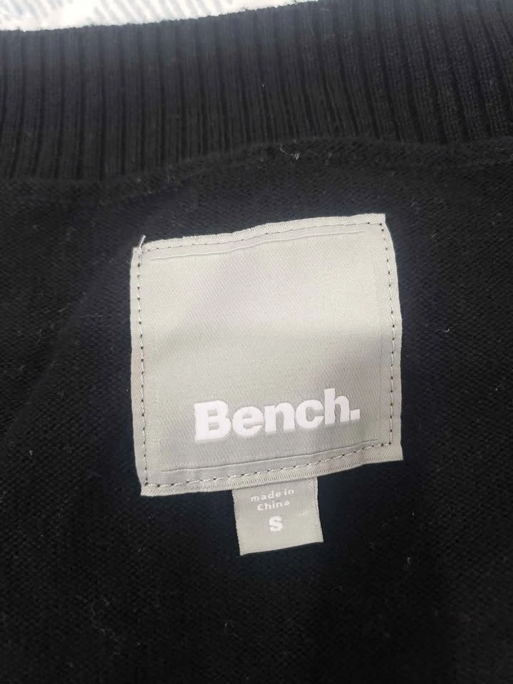 Bench Black Long Sleeve Knit Dress Tunic Sweater S - photo 2