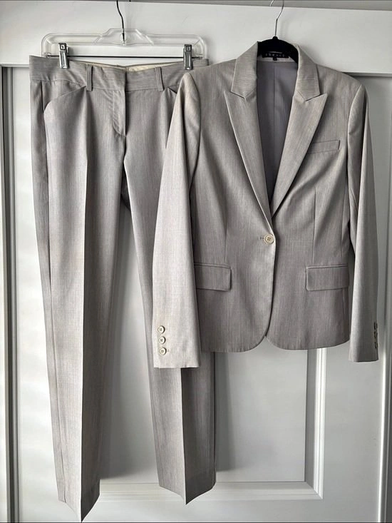 THEORY Complete Suit Jacket Pants All-Season Stretch Wool sz 4 + - photo 2