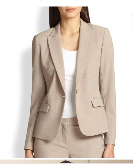 THEORY Complete Suit Jacket Pants All-Season Stretch Wool sz 4 +