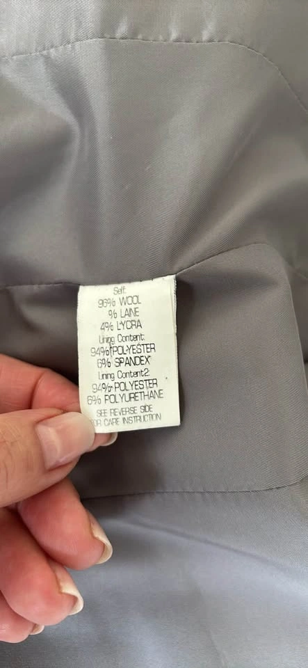 THEORY Complete Suit Jacket Pants All-Season Stretch Wool sz 4 + - photo 4