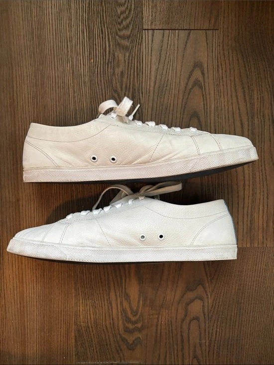 LACOSTE Mens 12 White Leather Tennies Sneakers Preppy Exc Condit - photo 2