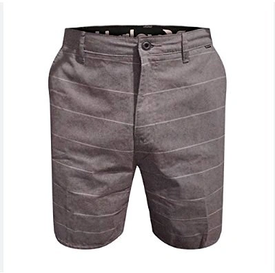 Men's Hurley Heather Grey Stripe Porter Walking Shorts 36" 9" In