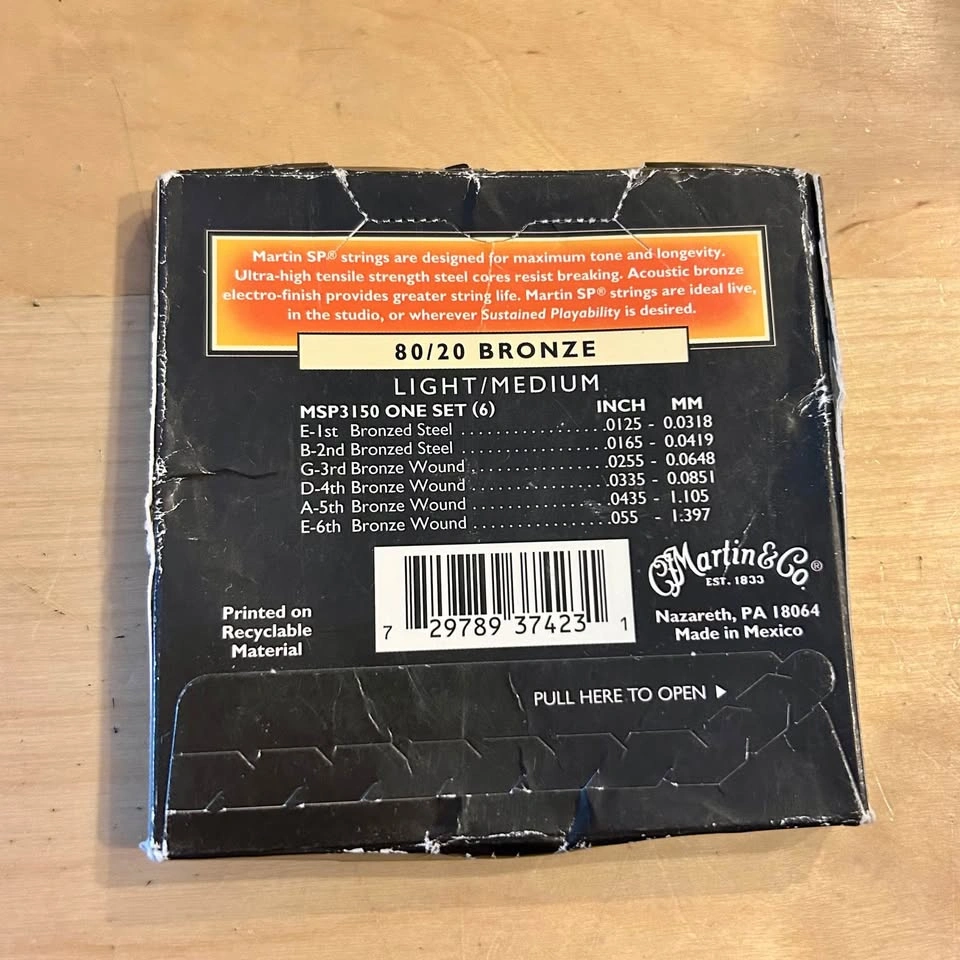 Martin Acoustic SP Guitar Strings - 80/20 Bronze - photo 2