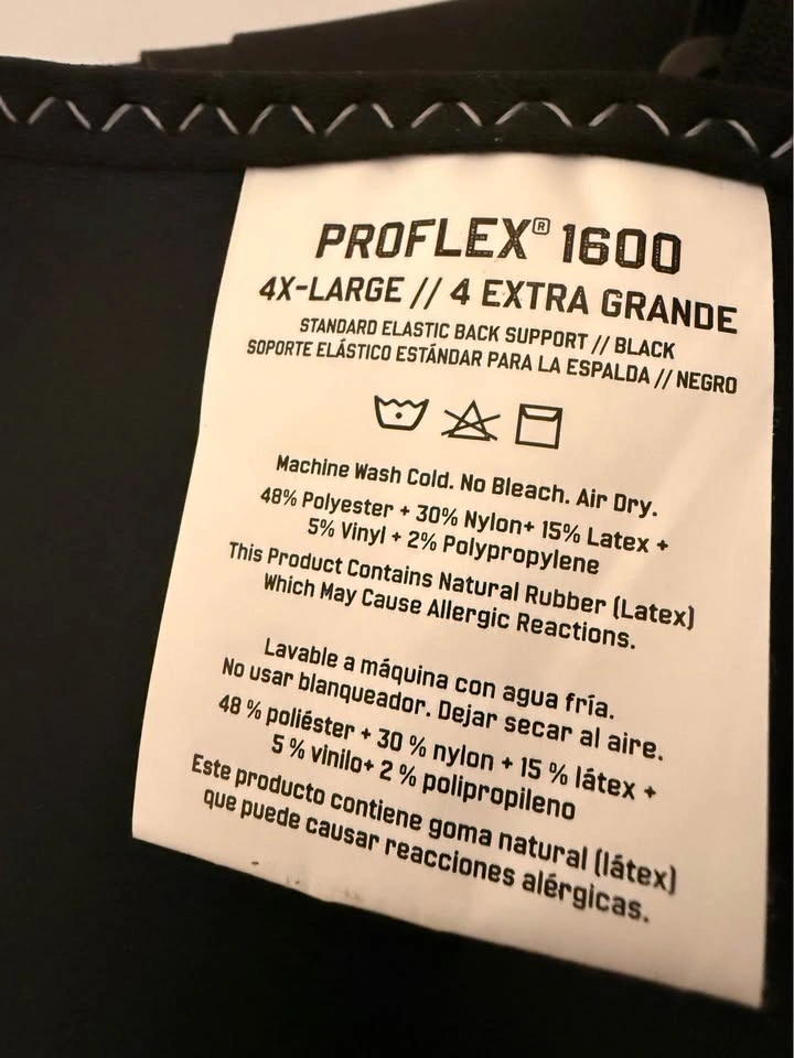 ProFlex Ergodyne 1600 Back Support Belt 4X-Large - photo 4