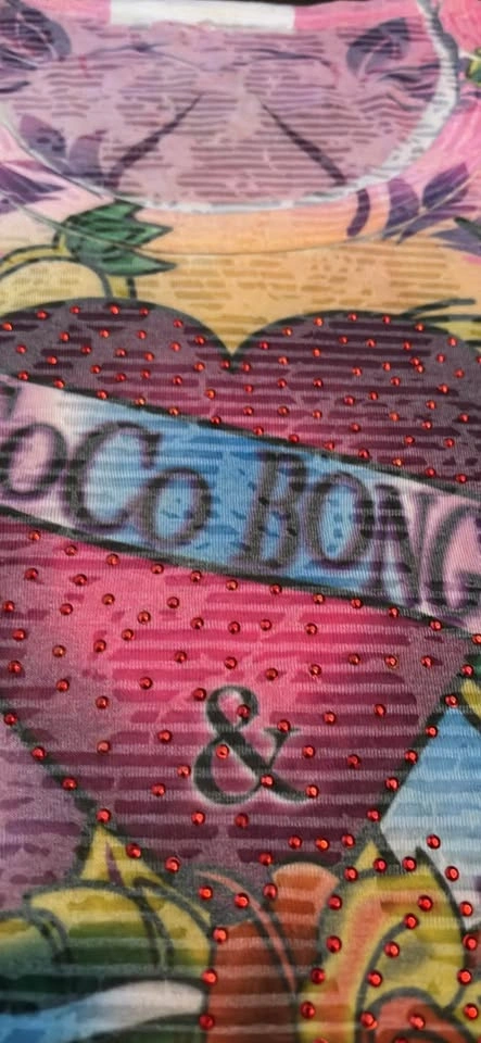Womens Tattoo Tee from Cocobongo Show in Cancun Bling Small - photo 2