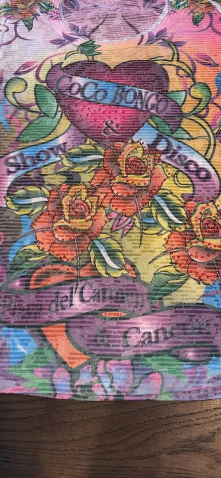Womens Tattoo Tee from Cocobongo Show in Cancun Bling Small - photo 3