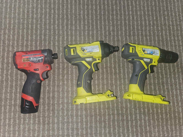 3 power drill/impact drivers!