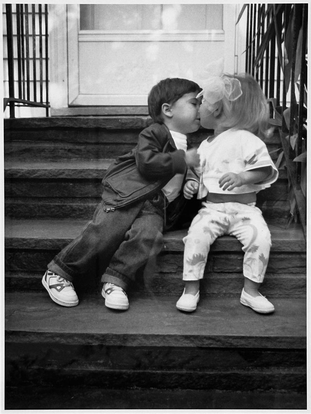 Boy & Girl Kissing by Kryna Decorative Lithograph Art - photo 3