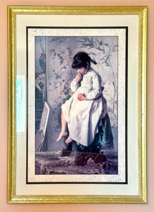 The Little Model By Alexander M. Rossi Large Framed Art Print - photo 2