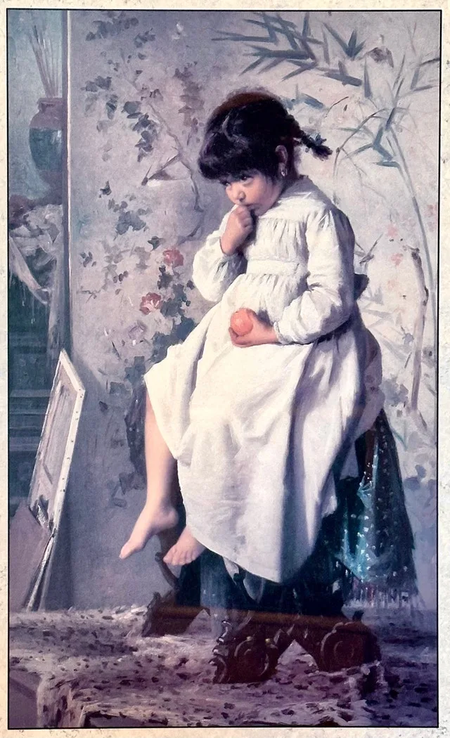 The Little Model By Alexander M. Rossi Large Framed Art Print - photo 3