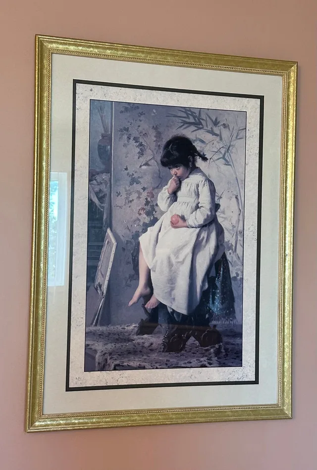 The Little Model By Alexander M. Rossi Large Framed Art Print - photo 4