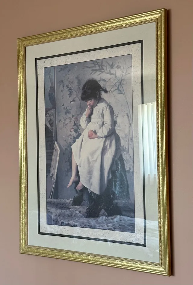 The Little Model By Alexander M. Rossi Large Framed Art Print - photo 5