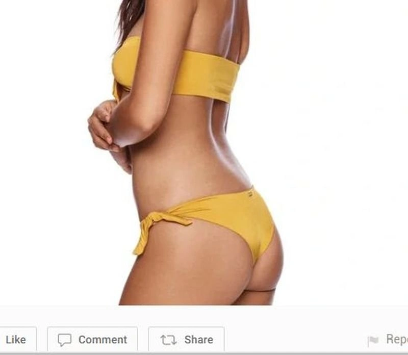 Beach Bunny XS 2 High Apex Larson Sutton Bikini Topaz Gold $200 - photo 3