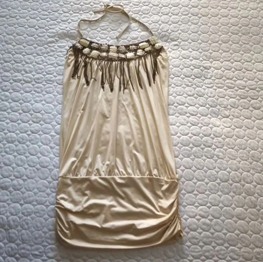 RARE! Vintage Beach Bunny "Cradle of Love" Dress Seashells Sequi - photo 3