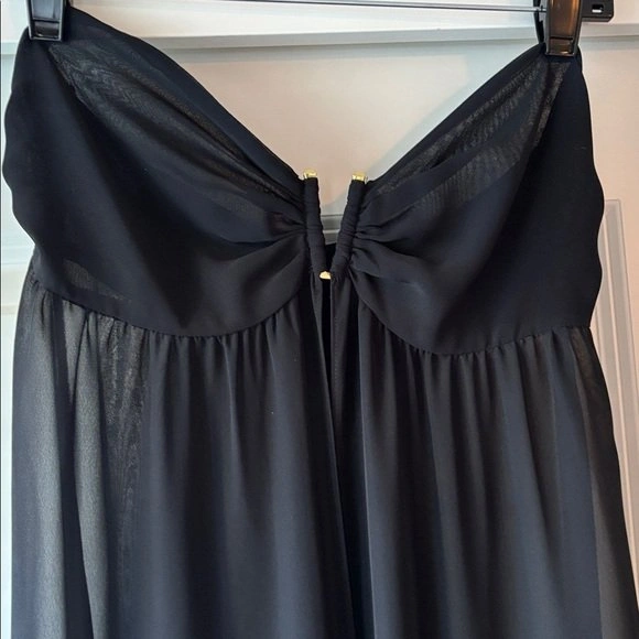Victoria's Secret Chiffon Strapless Maxi Coverup Dress S - photo 2
