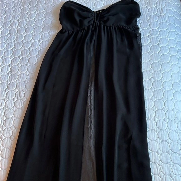 Victoria's Secret Chiffon Strapless Maxi Coverup Dress S - photo 3