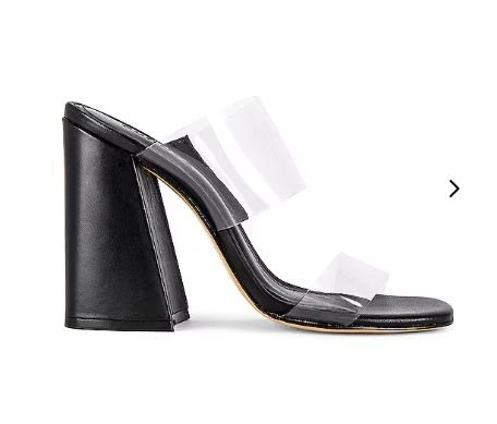 SCHUTZ Victorie sz 9 Black Patent Leather High Block Heel Sandal - photo 2