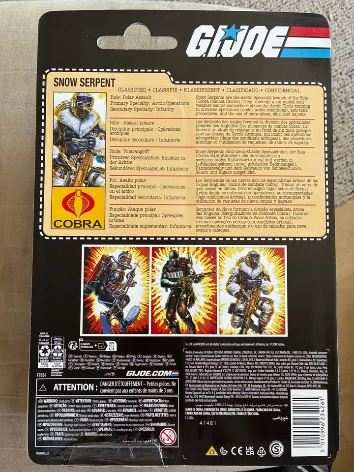 G.I. Joe Classified Snow Serpent Retro Cardback Action Figure - photo 2