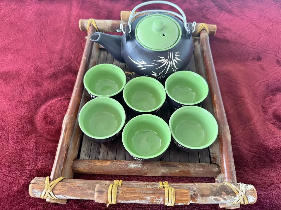 Beautiful Artisanal Tea Set Hand Made in Vietnam thumbnail