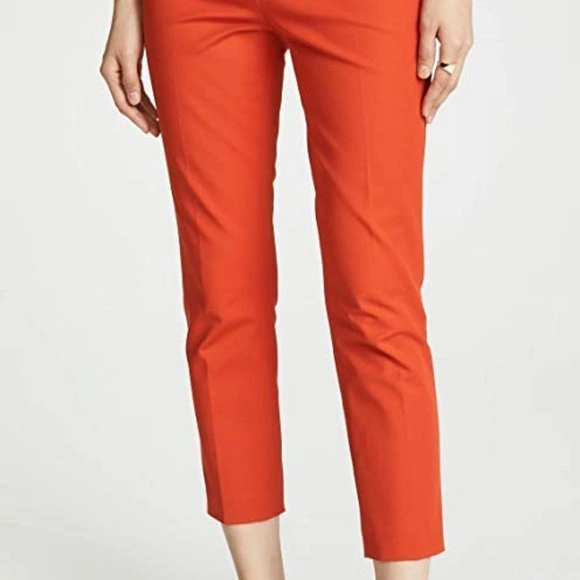 THEORY NEW Orange Double Stretch Jacket Pants Sz 6 & 4 - photo 3