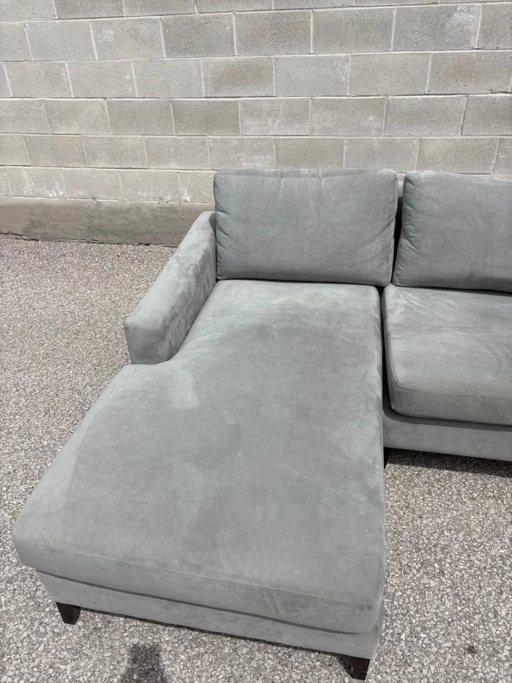 Greyish Teal Sectional Sofa with Chaise - Free Delivery - photo 5
