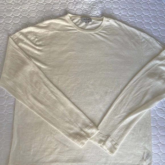 NEW Men XXL Lightweight Slub Linen Summer Crew Sweater - photo 2