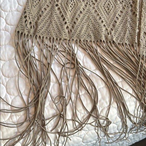 Beach Bunny Boho Macrame Fringe Swim Coverup/Duster - Small - photo 5