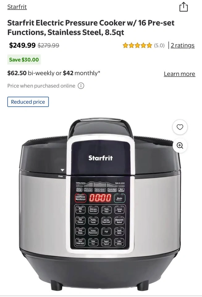 Electric Pressure Cooker - 8.5 qt - New - photo 3