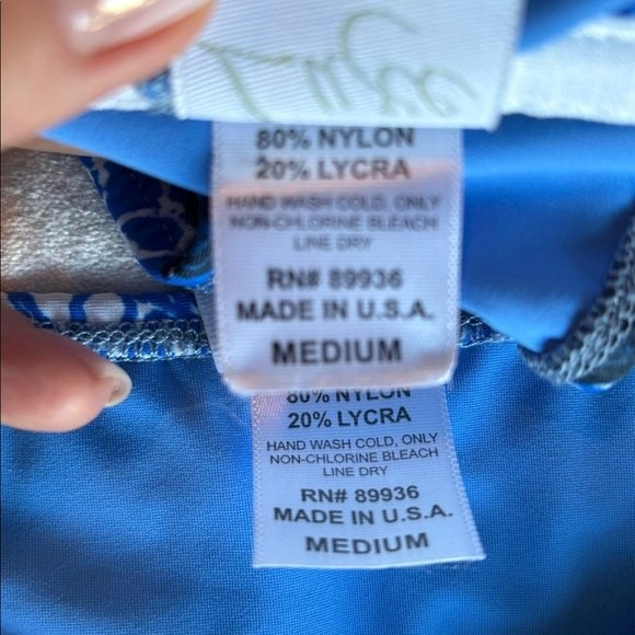 NEW Sauvage Luxe Bandeau Bikini *REAL SHELLS* Blue White Medium - photo 4