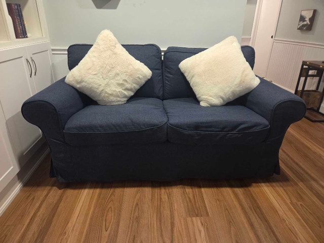 Navy Blue IKEA EKTORP Loveseat - Excellent Condition